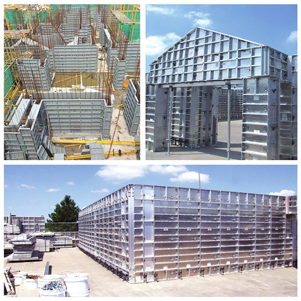 Comparación de encofrados de aluminio y encofrados de madera.