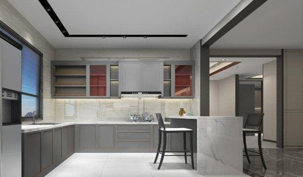 Perfiles de aluminio para mueble de cocina