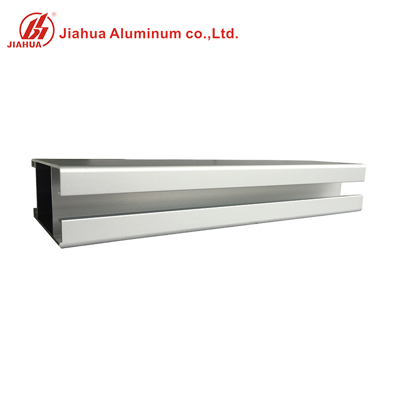 JIA HUA color anodizado plata T Track perfiles de extrusión de aluminio en China