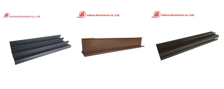 Perfiles de aluminio con recubrimiento en polvo