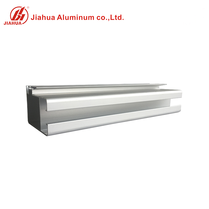 Anodizado en color plata 1,0 Espesor de cristal corredera de aluminio de extrusión de perfiles de ventana de marco para el mercado de África