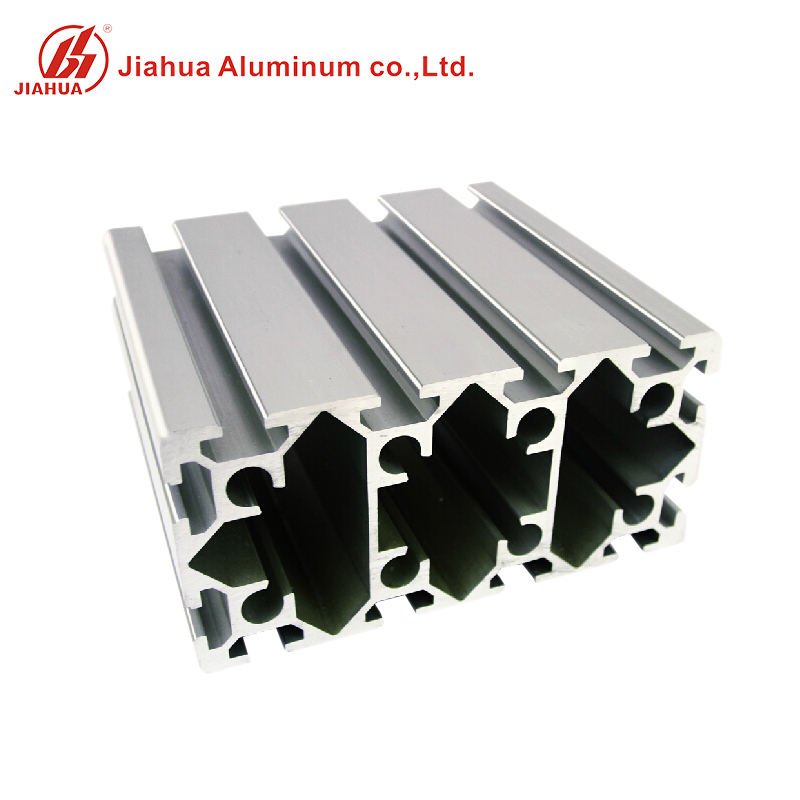 Los perfiles de aluminio industriales modificados para requisitos particulares de la ranura en V de la ranura T del tamaño para el marco de la mesa de trabajo se ensamblan