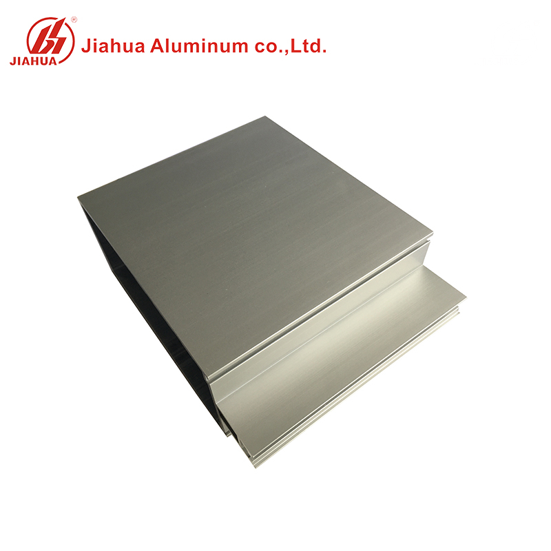 Perfil de sección de muro cortina de aluminio Foshan Jia Hua de plata anodizada para viga principal