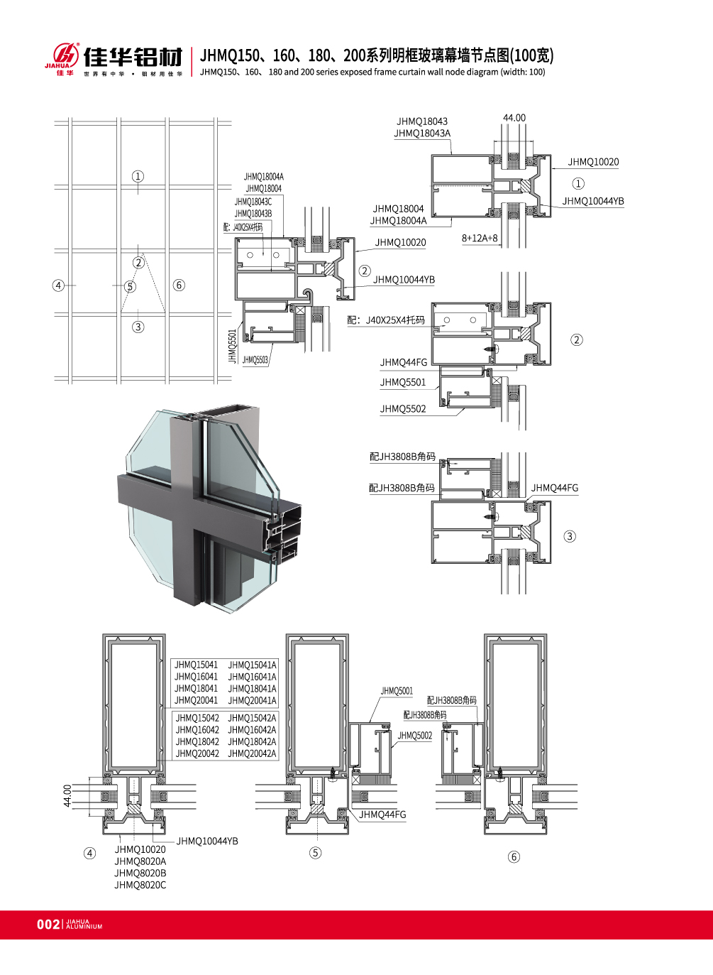 muro cortina de aluminio