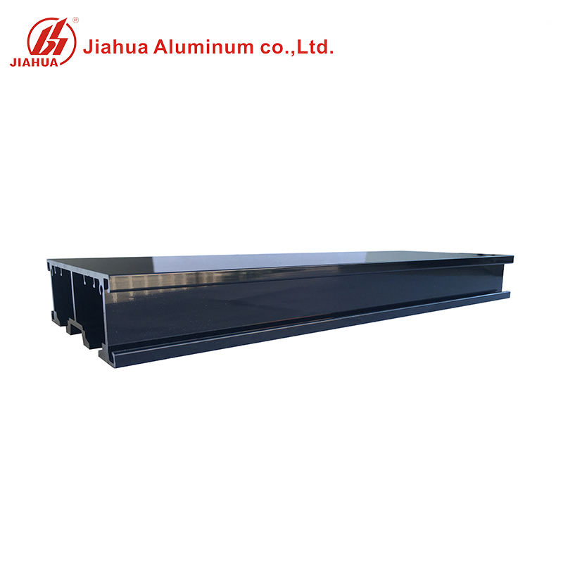 Perfiles de marco de pista de aluminio de color negro Jia Hua para industrial