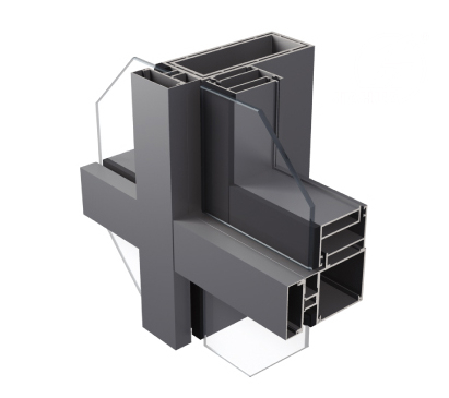 JH120L / JH150L Serie de aluminio Muro cortina visibles para fachadas