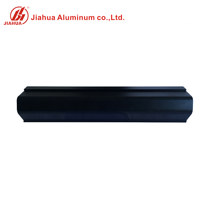 Tubo de tubo de aluminio extruido semicircular anodizado mate de color negro JIA HUA para máquinas industriales