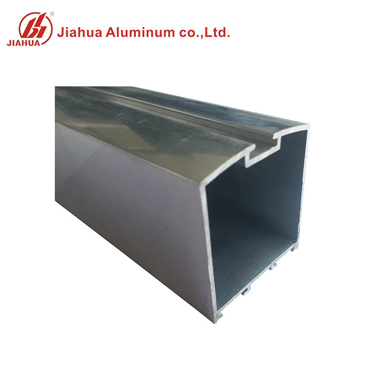 Perfiles de marco de puerta de aluminio Jia Hua para puerta de vidrio de resorte de piso