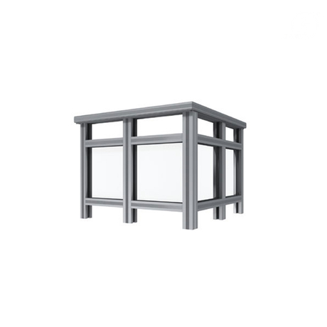 Perfiles de pasamanos de balcón de baranda de aluminio extruido de color negro con recubrimiento en polvo para escalones delanteros