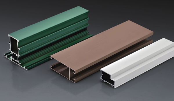 Perfiles de aluminio con recubrimiento en polvo para ventanas y puertas
